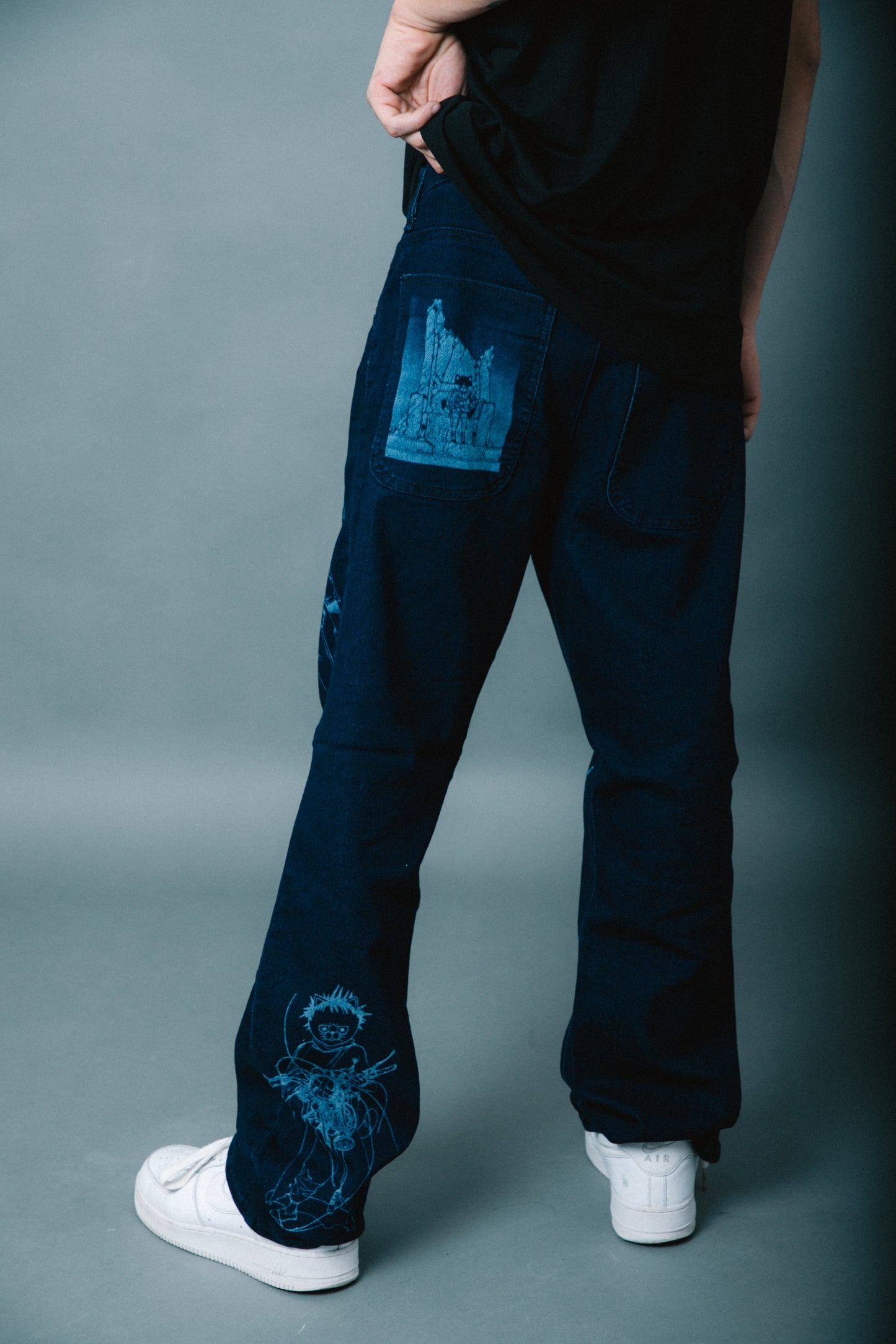 Jeans Indigo Láser (Corte Amplio)