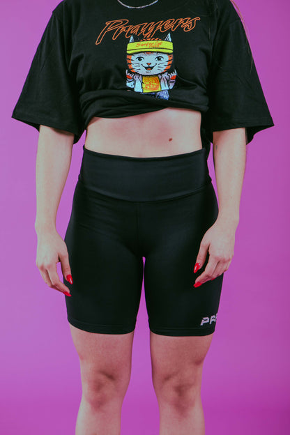 Biker Short Grey Letter