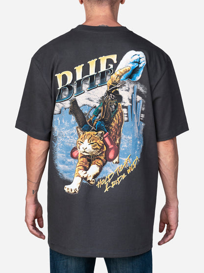 Playera Cat Riding (Oversize)