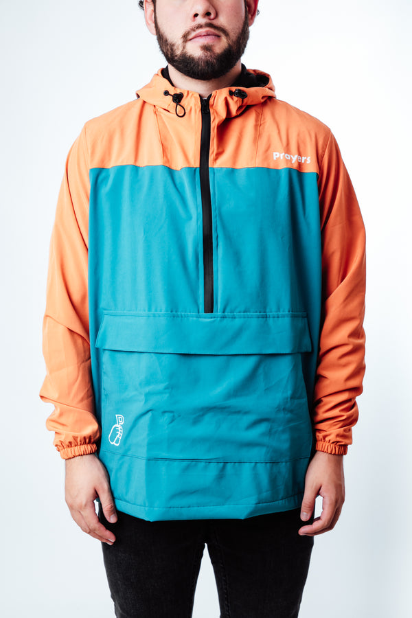 Impermeable Upen (Azul-Naranja)