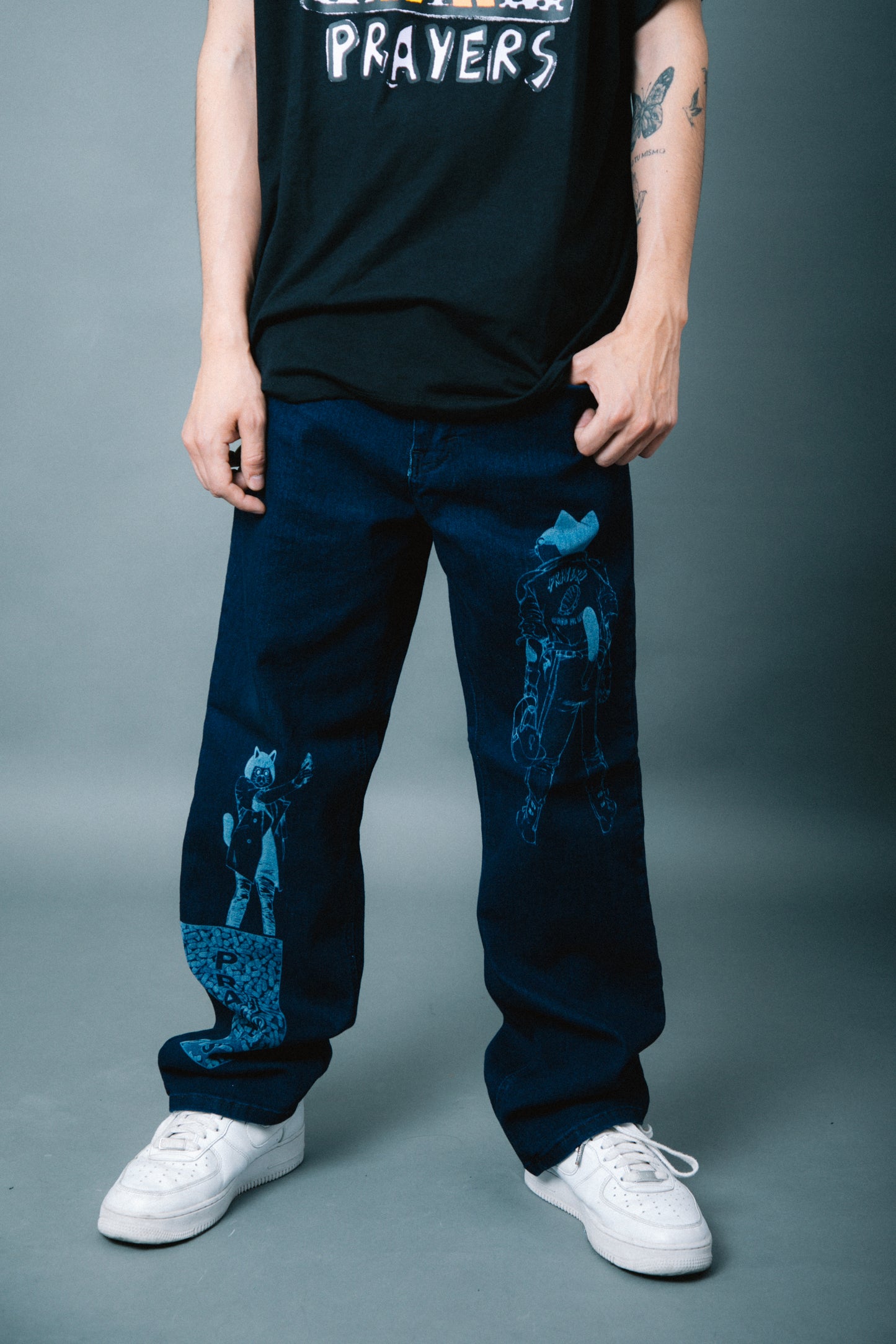 Jeans Indigo Láser (Corte Amplio)