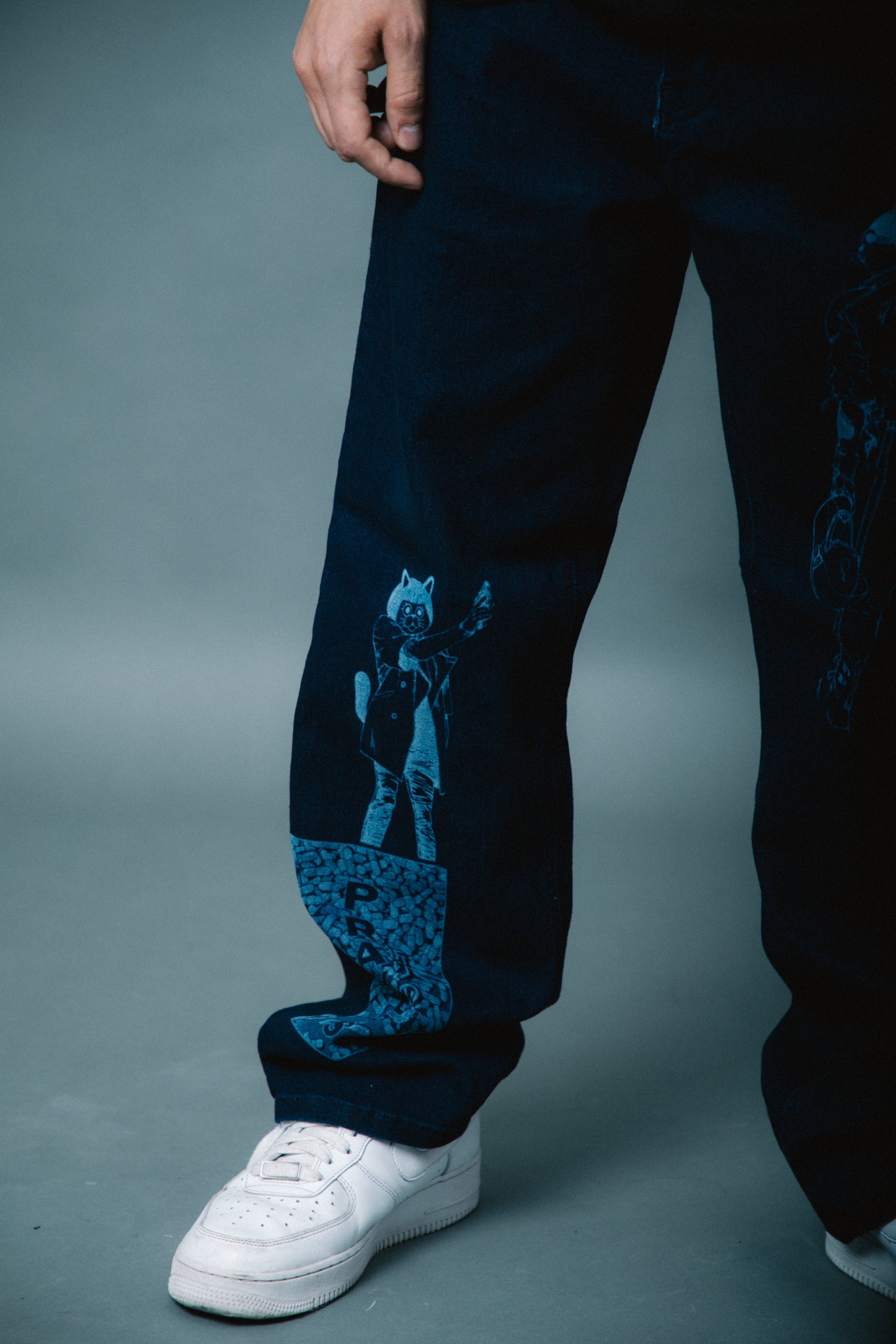 Jeans Indigo Láser (Corte Amplio)